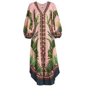 Farm Rio Womens Amazonia Forest Button Front Midi Dress XL Multi - NWT $275
